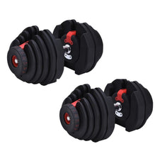 Load image into Gallery viewer, 40kg Adjustable Dumbbells (2 x 40kg PAIR) – 17-in-1
